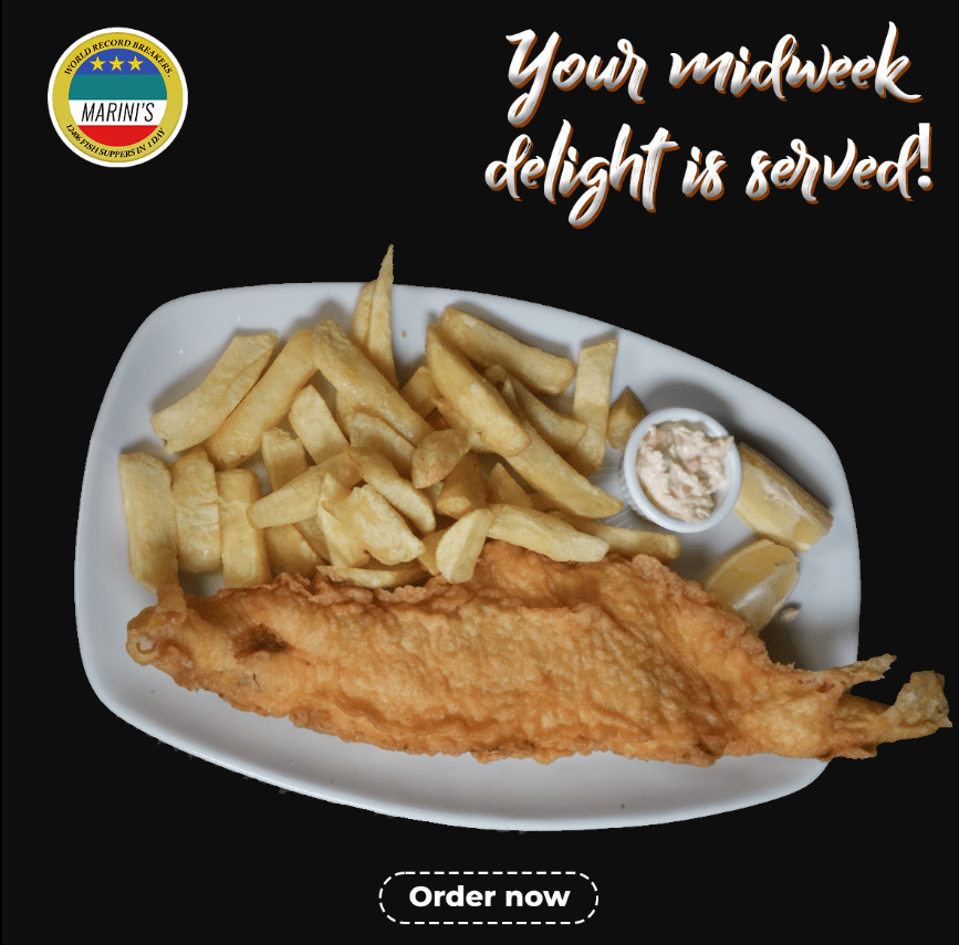 Marinis Perth crispy fish and chips